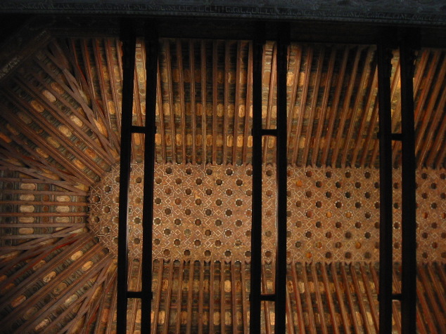 Toledo: ceiling, Sinagogo del Transito