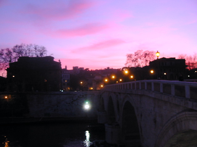Ponte Sisto, twilight