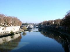 The Tiber by day...